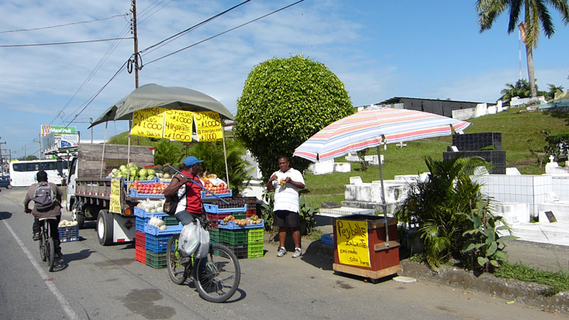 vente de fruits au Costa Rica